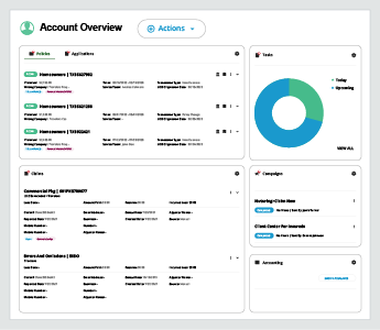 Screenshot of Agency Management System