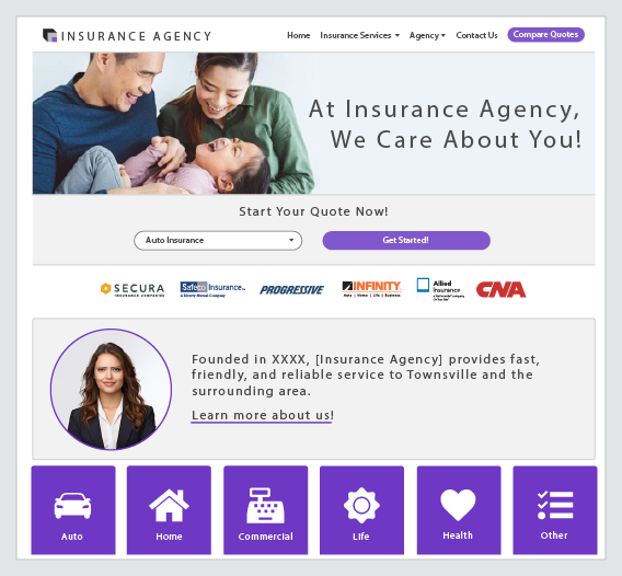 Screenshot of Agency Websites