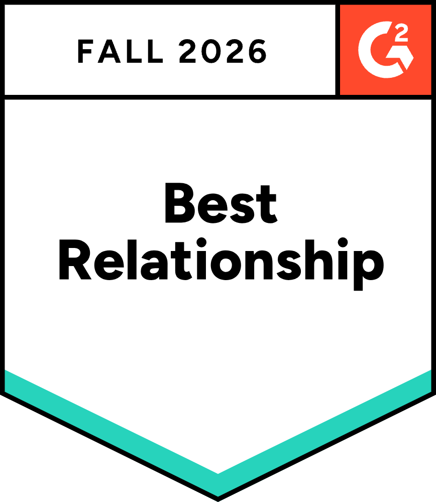 Best Relationship G2 Award Badge