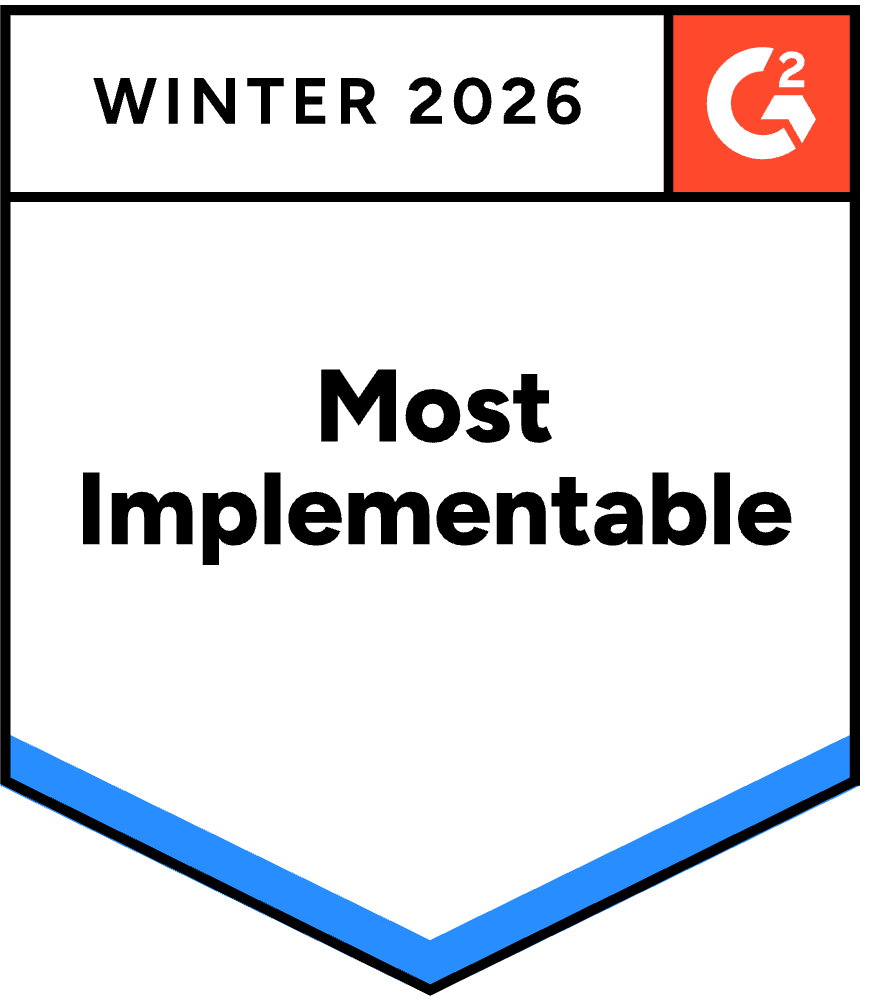 Most Implementable G2 Award Badge